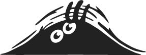 Round Eye Peek Sticker